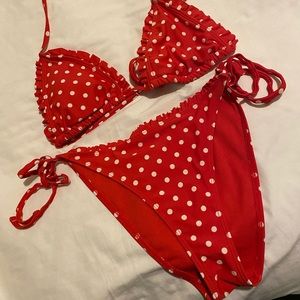 Forever 21 Red Polk-a-dot Bikini